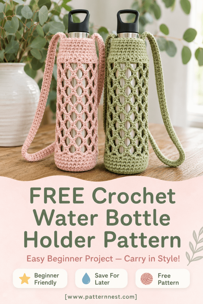 Summer Days Water Bottle Holder Crochet Pattern