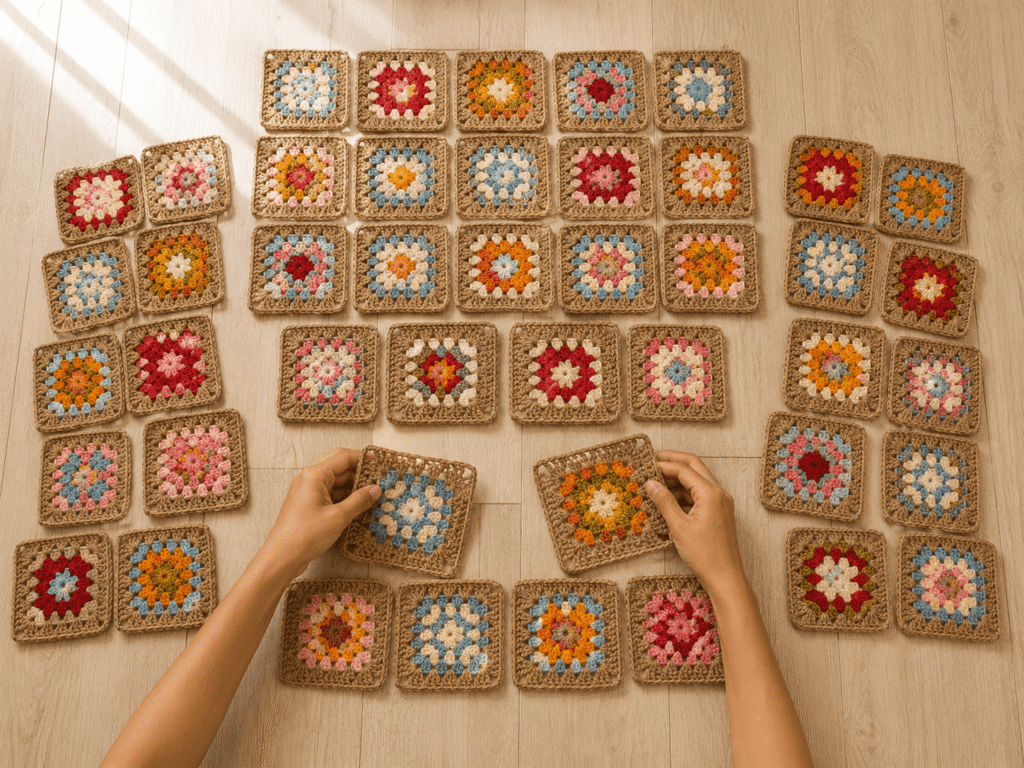 Boho Granny Square Wrap Bolero / Crop Top — Free Crochet Pattern