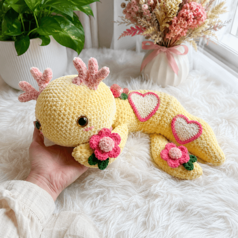 Free Crochet Flower Monster Amigurumi Pattern