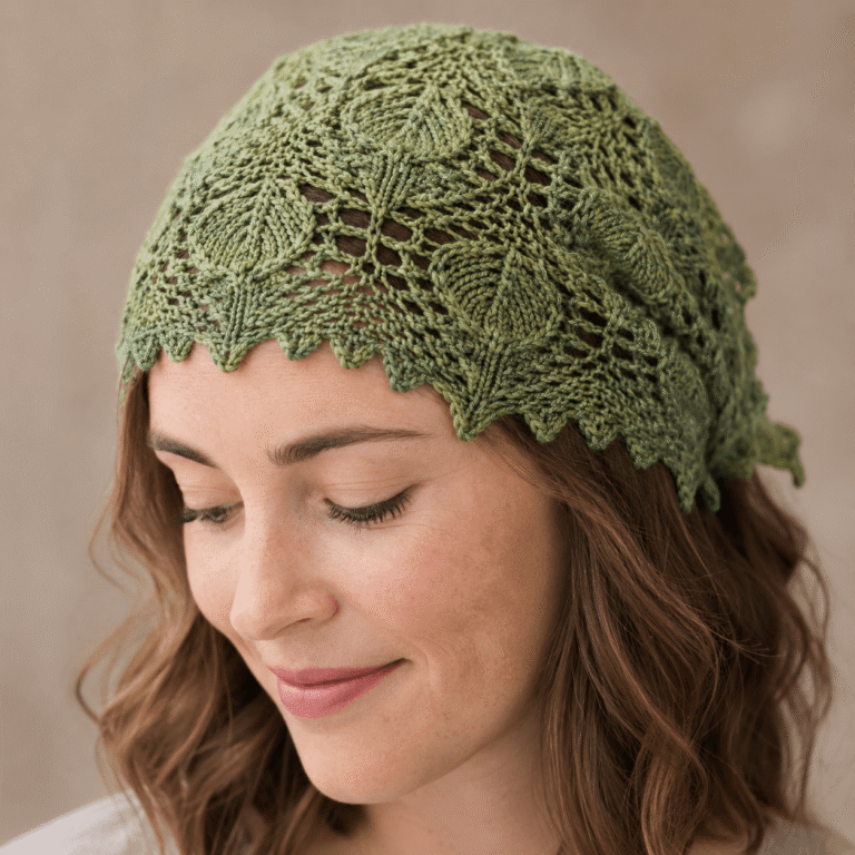 Crochet Leafling Bandana Scarf